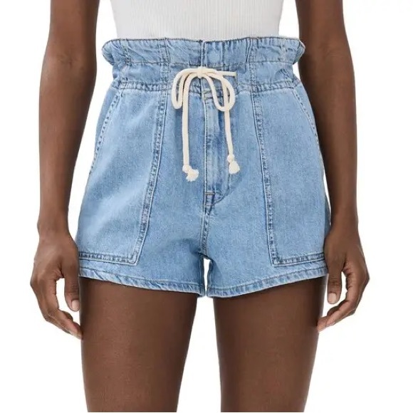 Ba&Sh Mabo Drawstring High Waisted Shorts Size XS - Picture 2 of 9